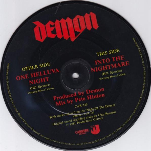 Demon - One Helluva Night / Into The Nightmare - 7 Inch