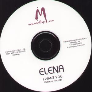 Elena - I Want You - Cdr