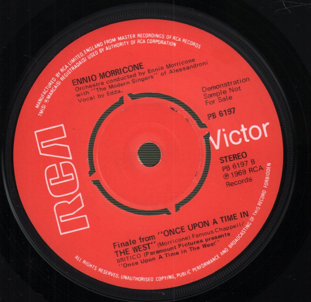 Ennio Morricone - Once Upon A Time In The West - 7 Inch