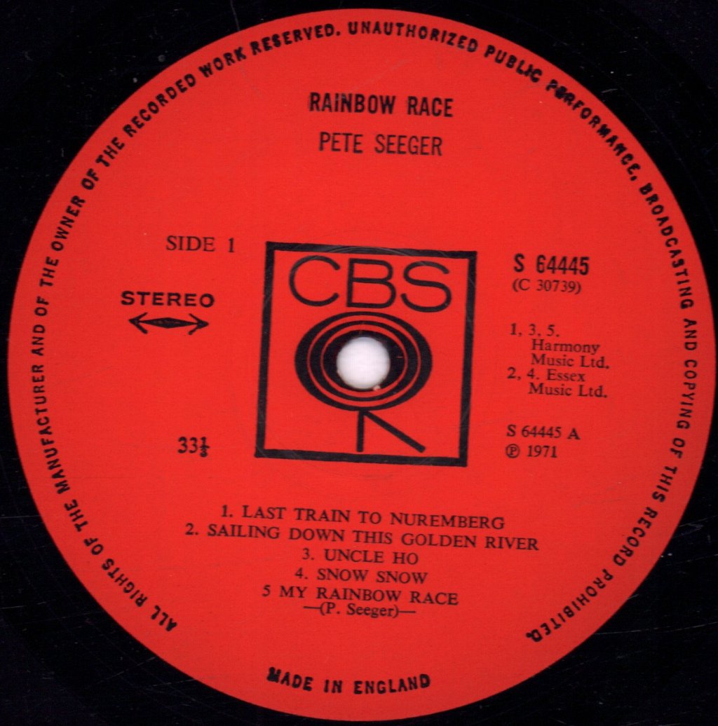 Pete Seeger - Rainbow Race - Lp