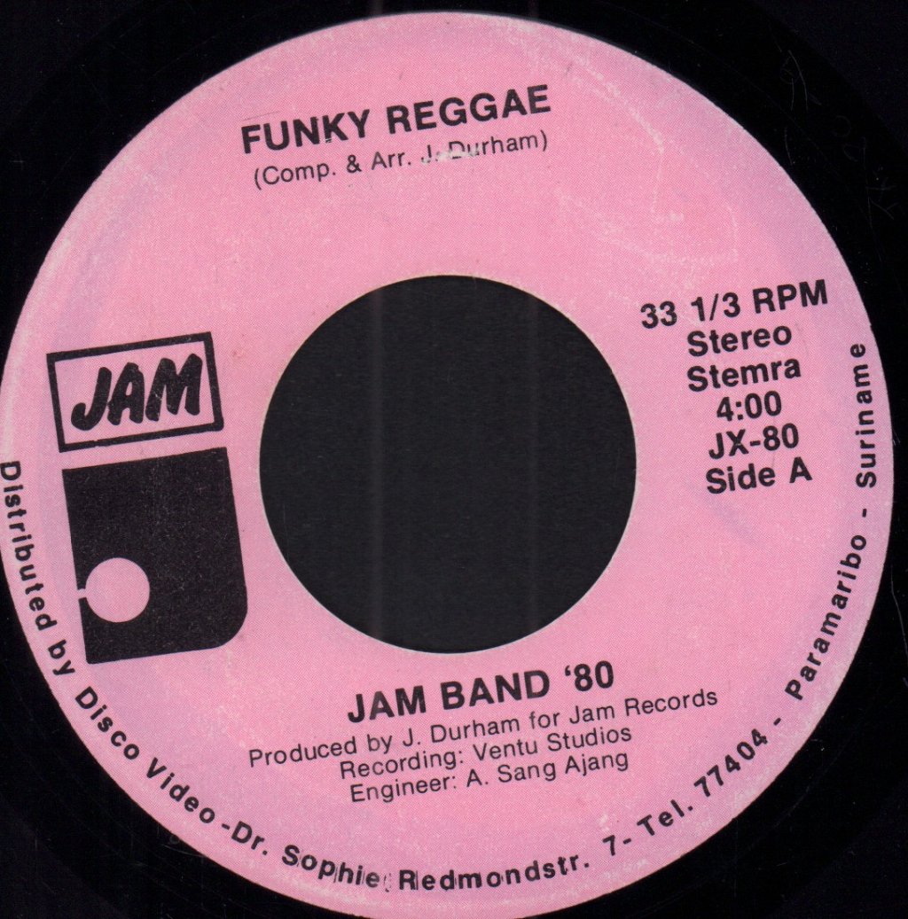 Jam Band '80 Featuring Jean Durham - Funky Reggae Violin - 7 Inch