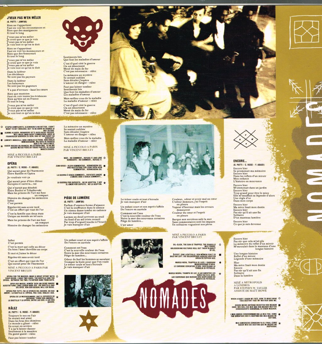 Guesch Patti And Encore - Nomades - Lp