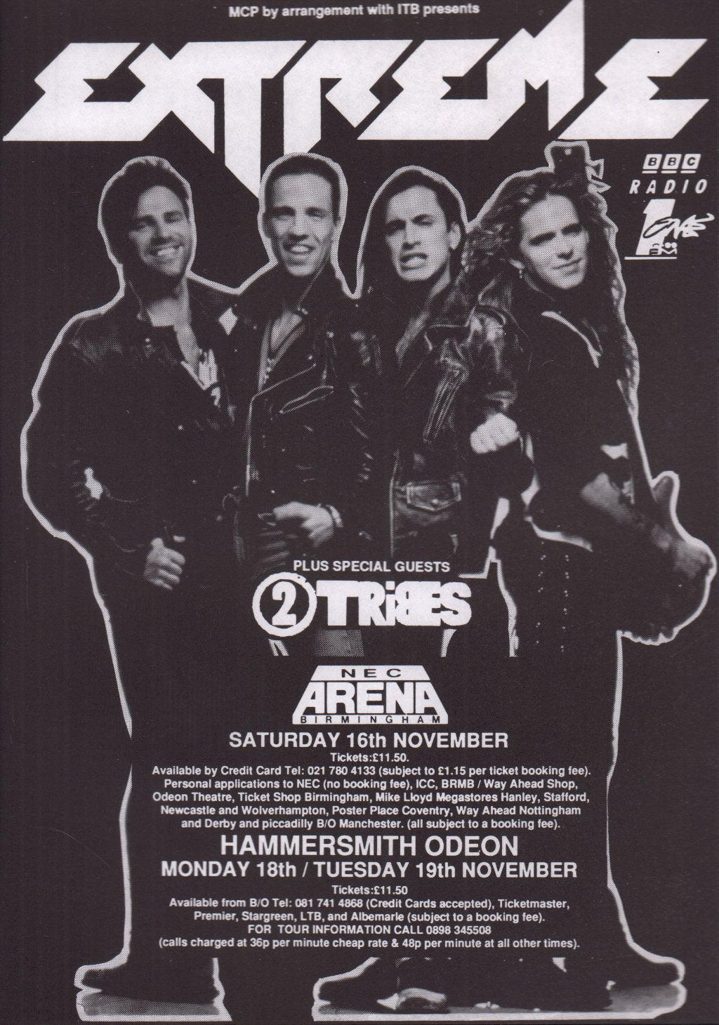 Extreme - mcp by arrangement with itb presents - Flyer