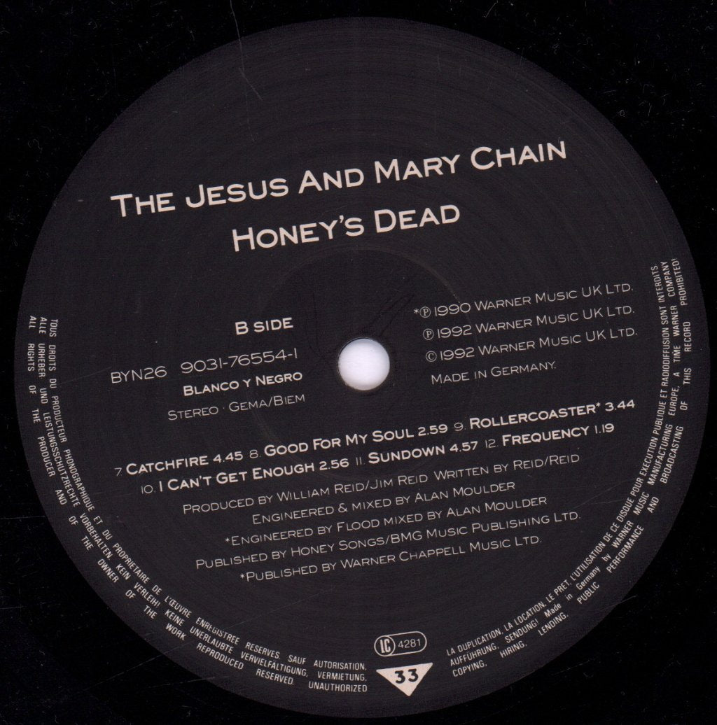 Jesus And Mary Chain - Honey's Dead - Lp