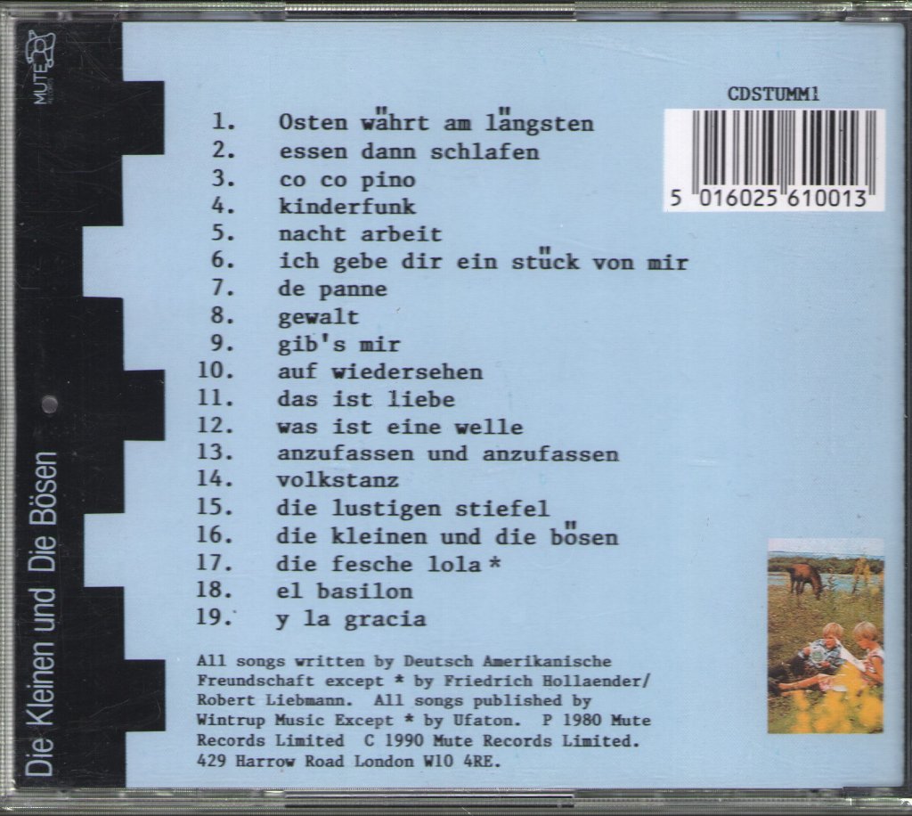Deutsch Amerikanische Freundschaft - Die Kleinen Und Die Bösen - Cd
