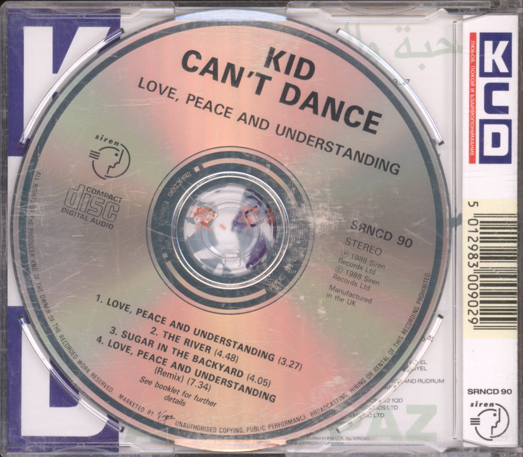 Kid Can't Dance - Love, Peace And Understanding - Cd