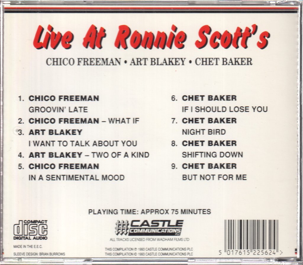 Various Artists - Live At Ronnie Scott's - Cd