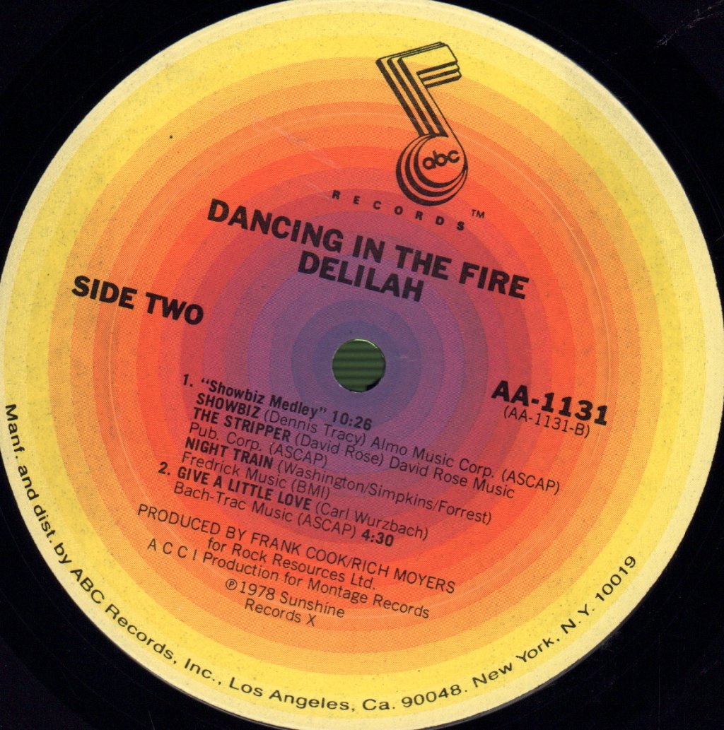 Delilah - Dancing In The Fire - Lp