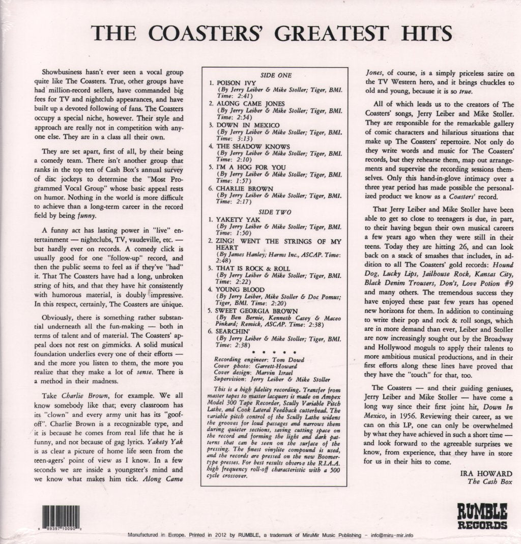 Coasters - Greatest Hits - Lp
