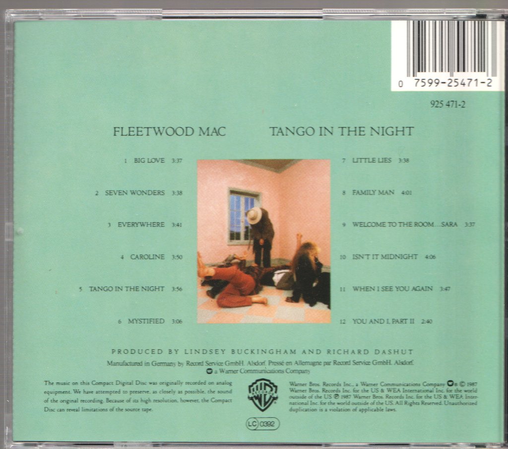 Fleetwood Mac - Tango In The Night - Cd