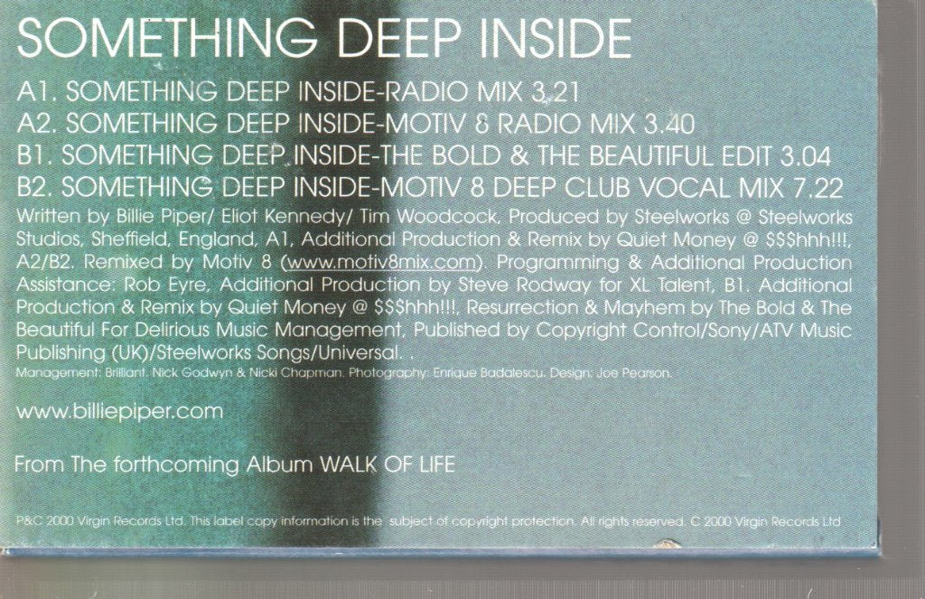 Billie Piper - Something Deep Inside - Cassette