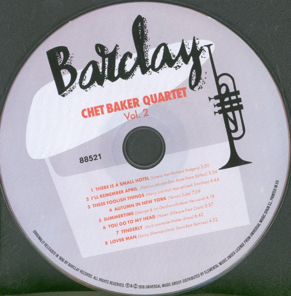 Chet Baker Quartet - Vol. 2 - Cd