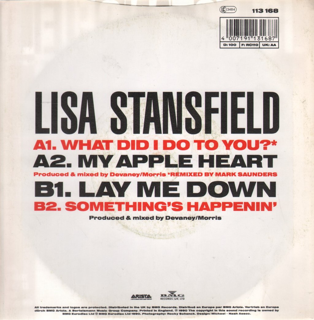 Lisa Stansfield - What Did I Do To You - 7 Inch
