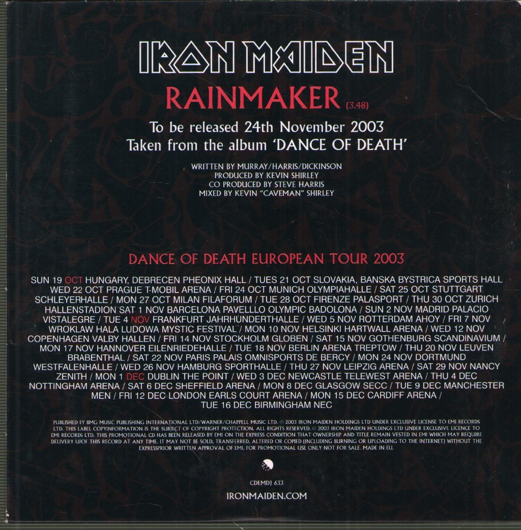 Iron Maiden - Rainmaker - Cd