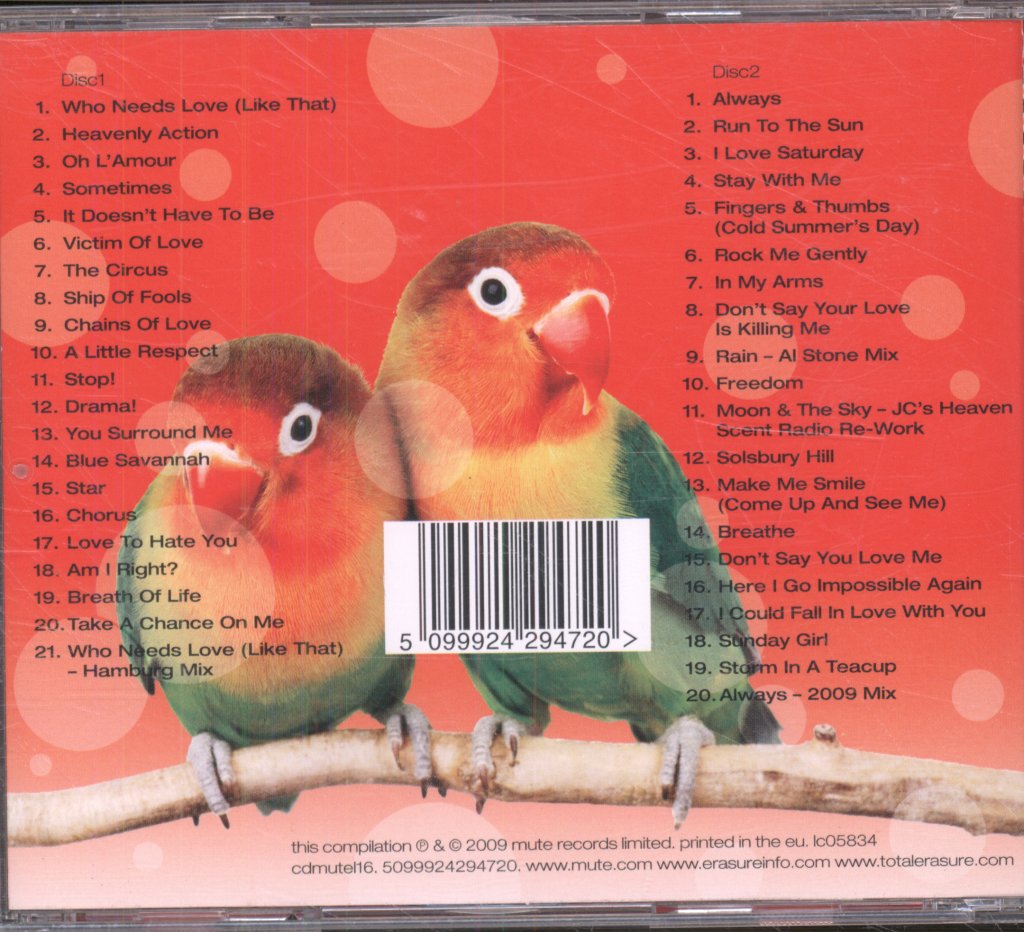 Erasure - Total Pop! - The First 40 Hits - Double Cd