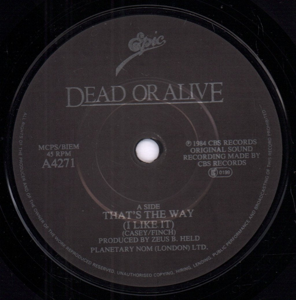Dead Or Alive - That's The Way - 7 Inch