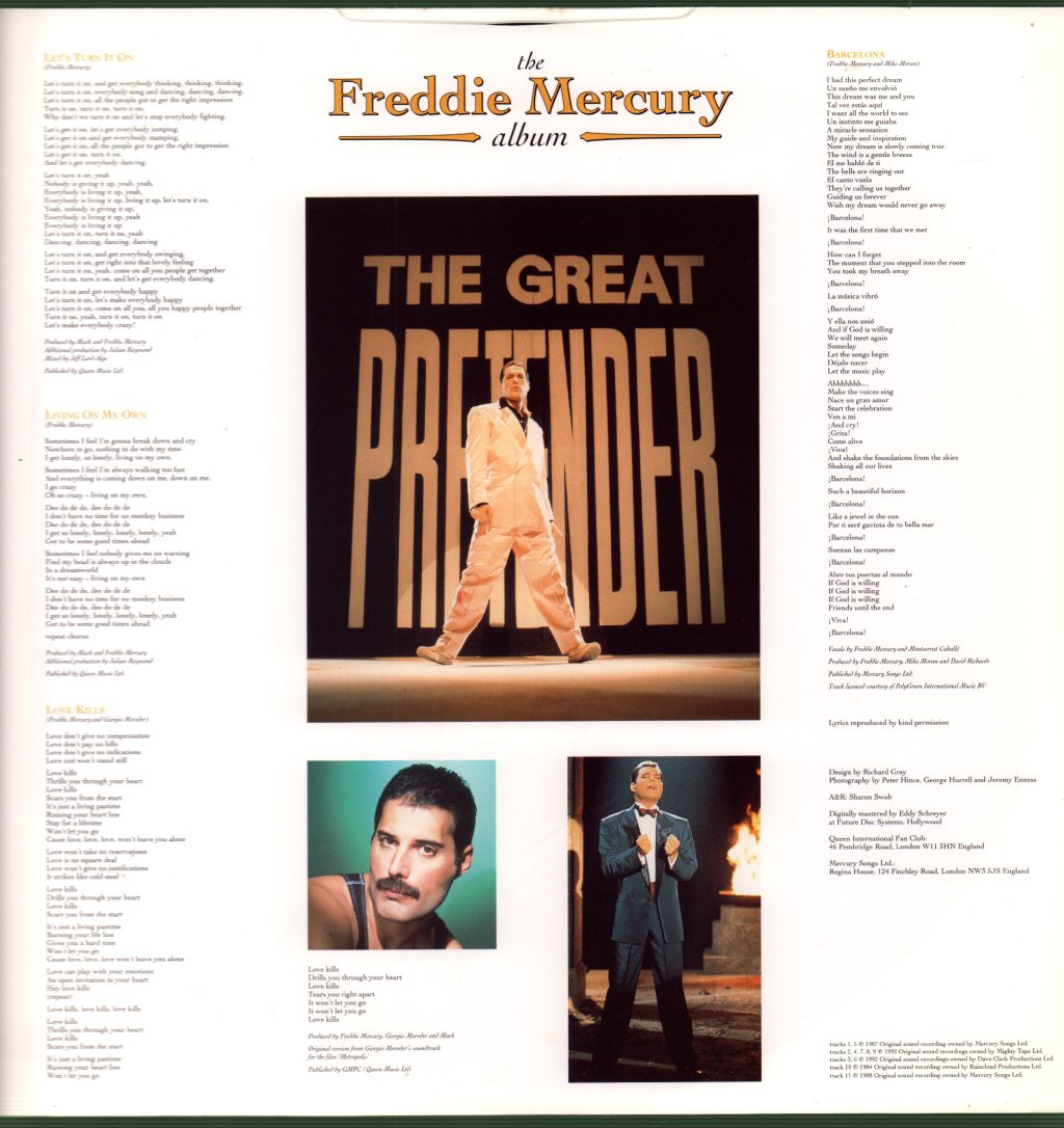 Freddie Mercury - Freddie Mercury Album - Lp