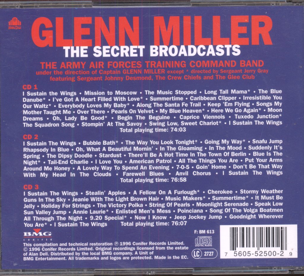 Glenn Miller And The Army Air Forces Training Command Band - Secret Broadcasts (The OWI Sessions) - Cd Set