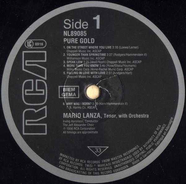 Mario Lanza - Pure Gold - Lp