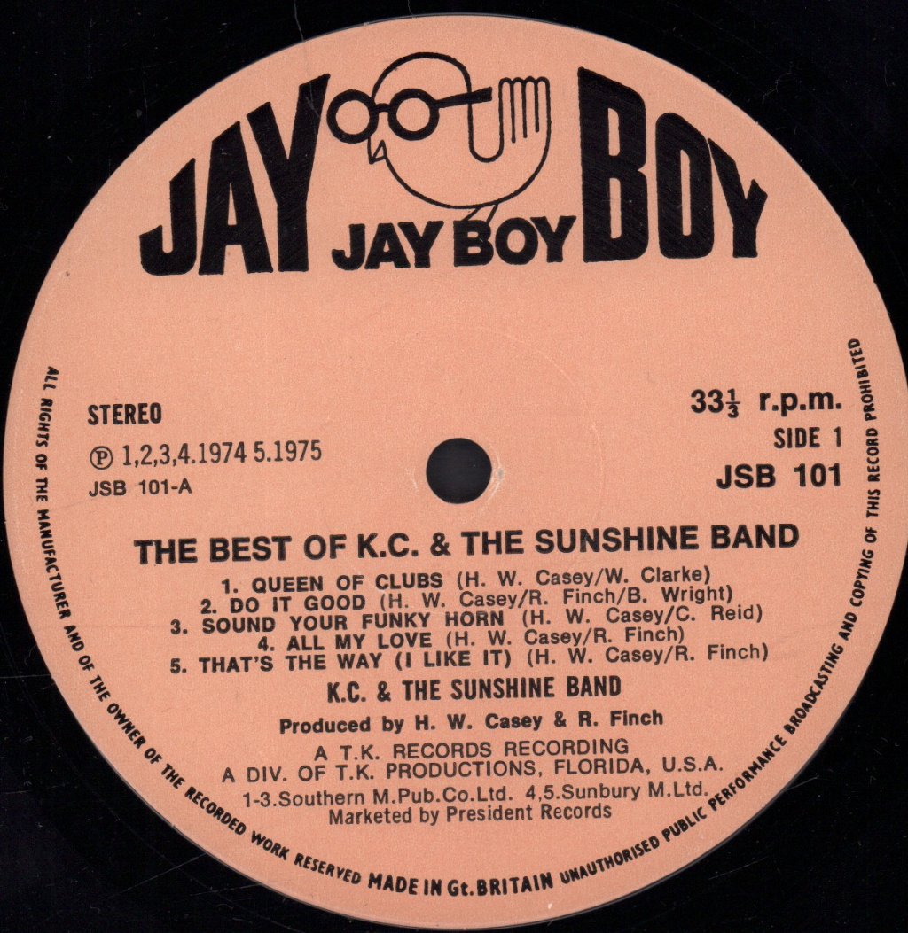 KC And The Sunshine Band - Best Of - Lp