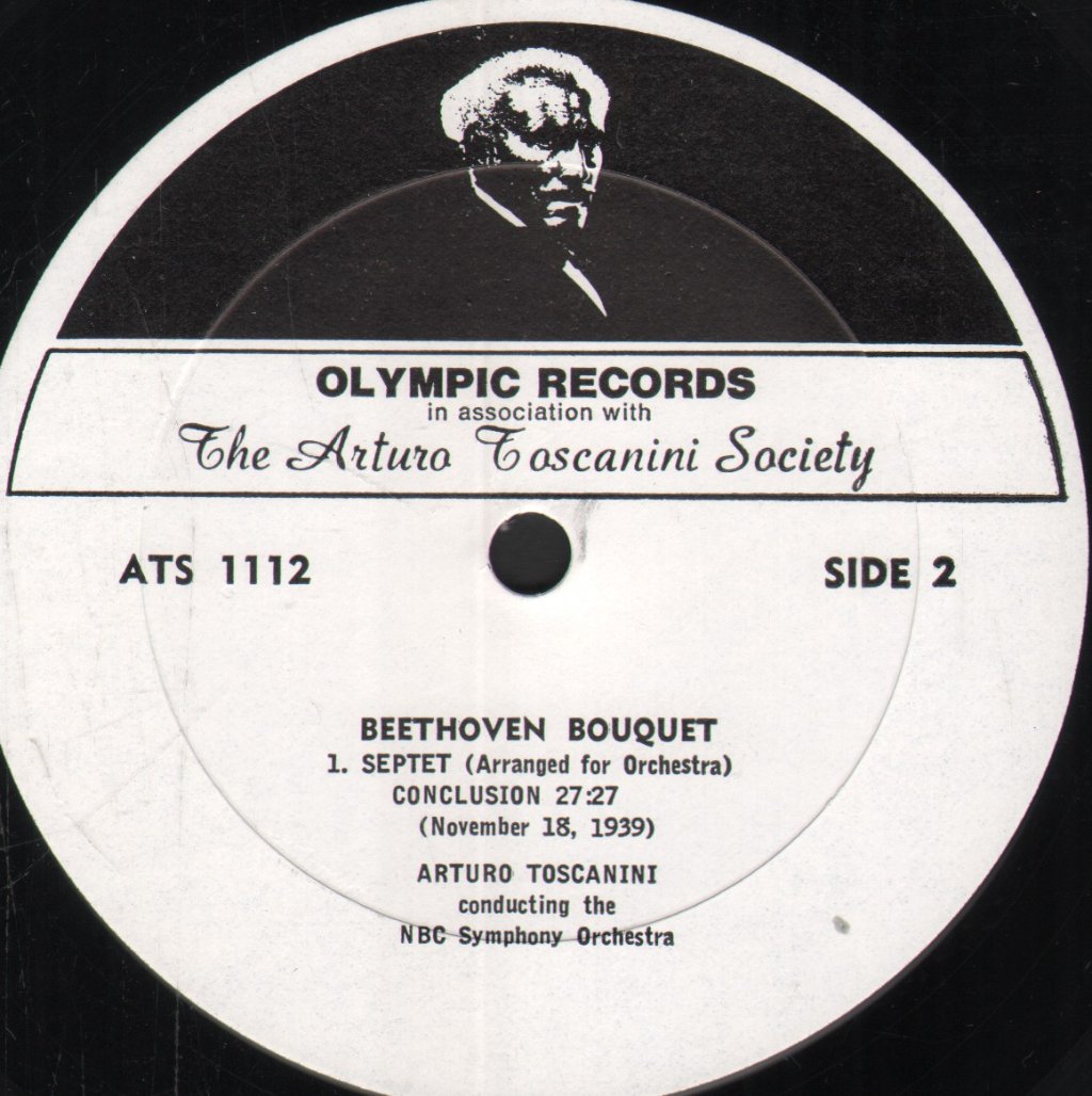 Arturo Toscanini / NBC Symphony Orchestra - Beethoven Bouquet Creatures Of Prometheus Quartette No. 16, Septet - Lp
