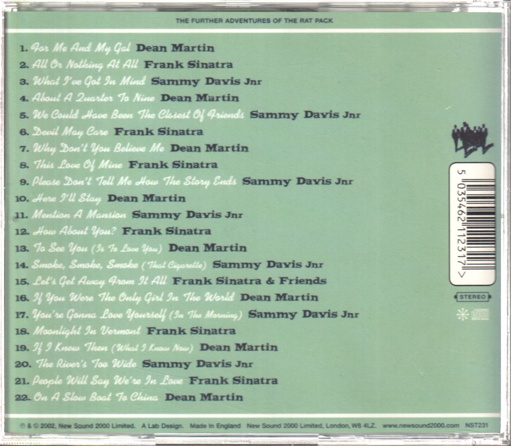 Rat Pack - Further Adventures Of The Rat Pack - Cd
