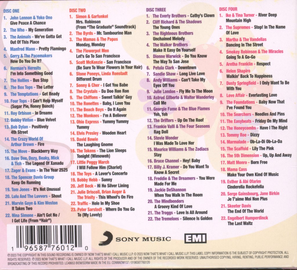 Various Artists - Now That's What I Call 60s Pop - Cd Set