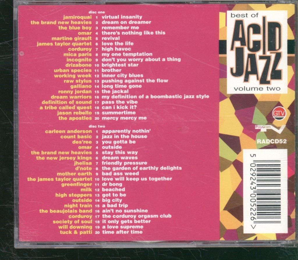 Various - Best Of Acid Jazz Volume 2 - Double Cd