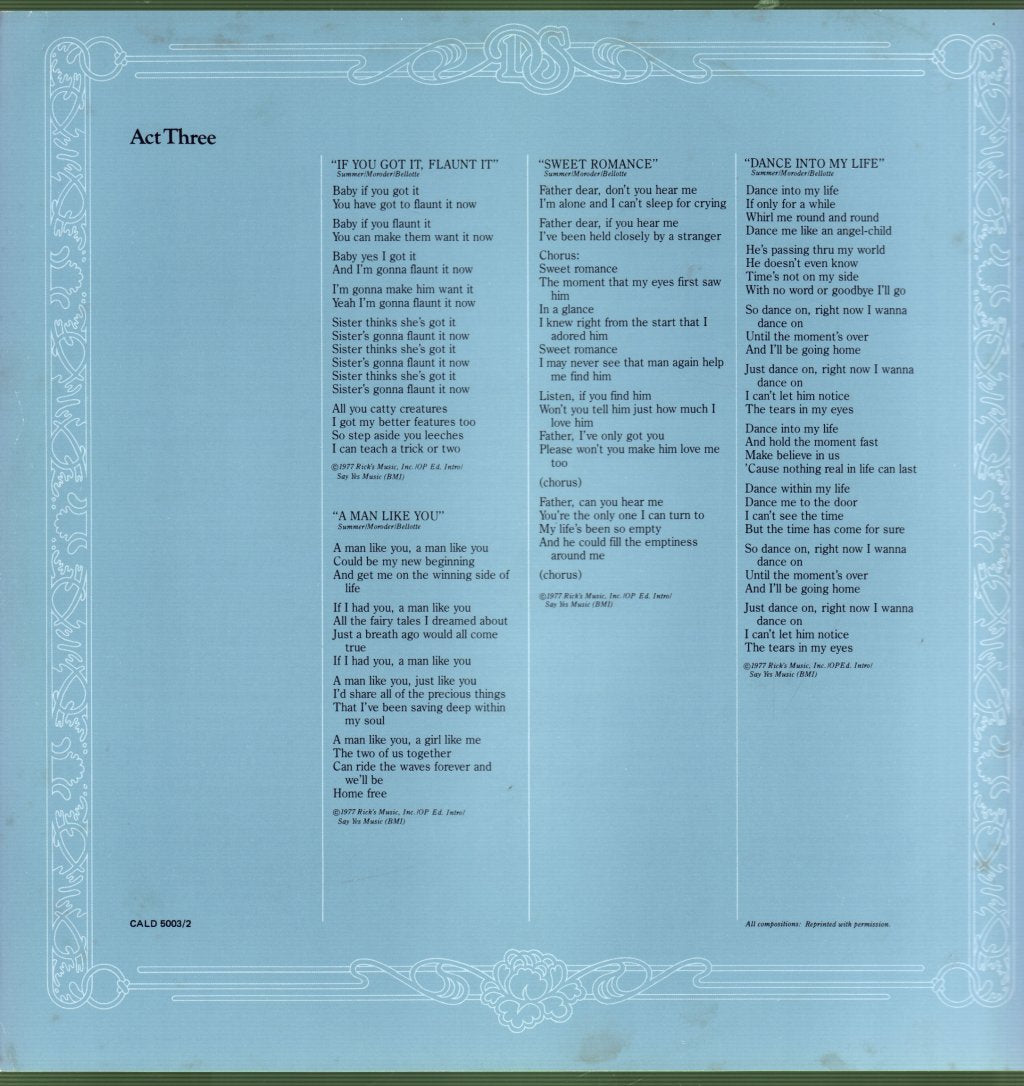 Donna Summer - Once Upon A Time - Double Lp