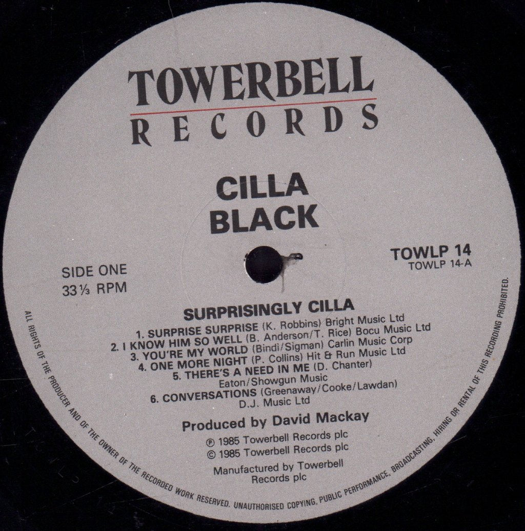 Cilla Black - Surprisingly Cilla - Lp