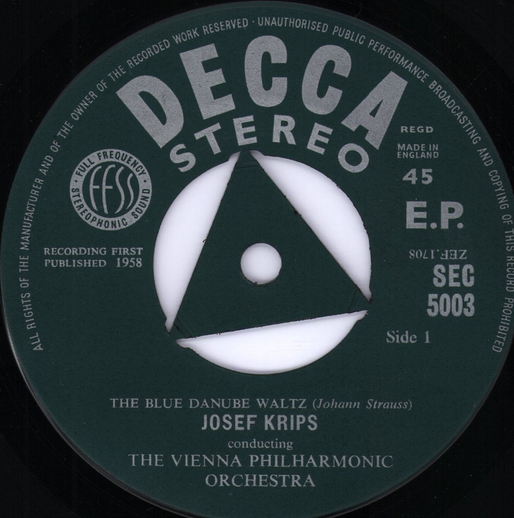 Josef Krips / Vienna Philharmonic Orchestra - Memories Of Vienna - 7 Inch