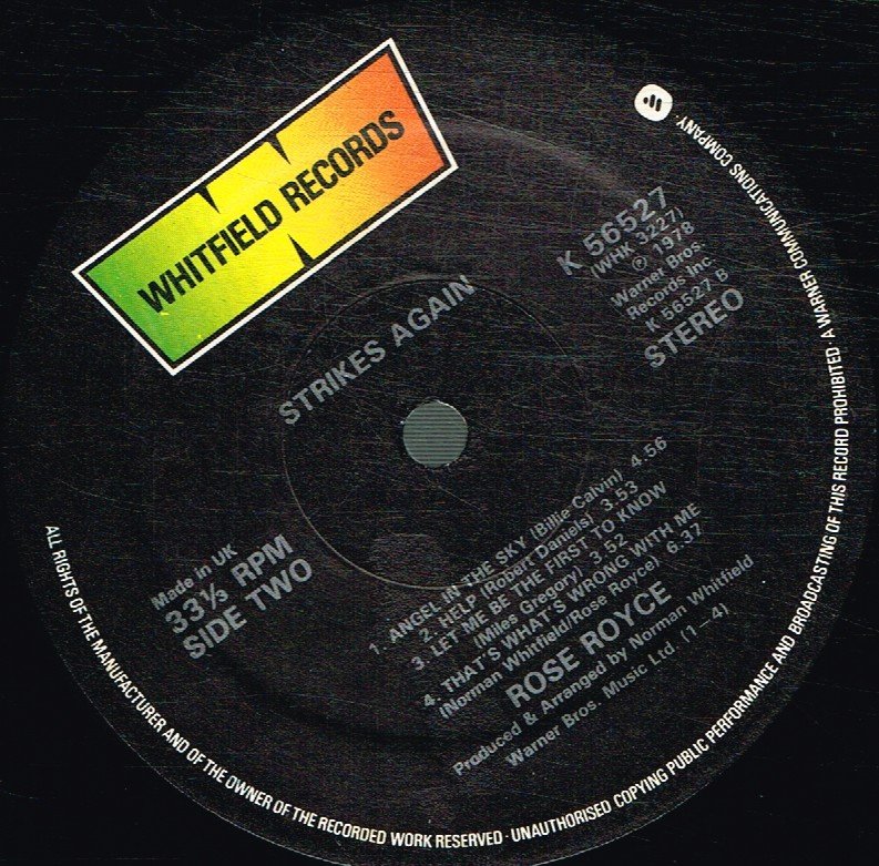 Rose Royce - Strikes Again - Lp