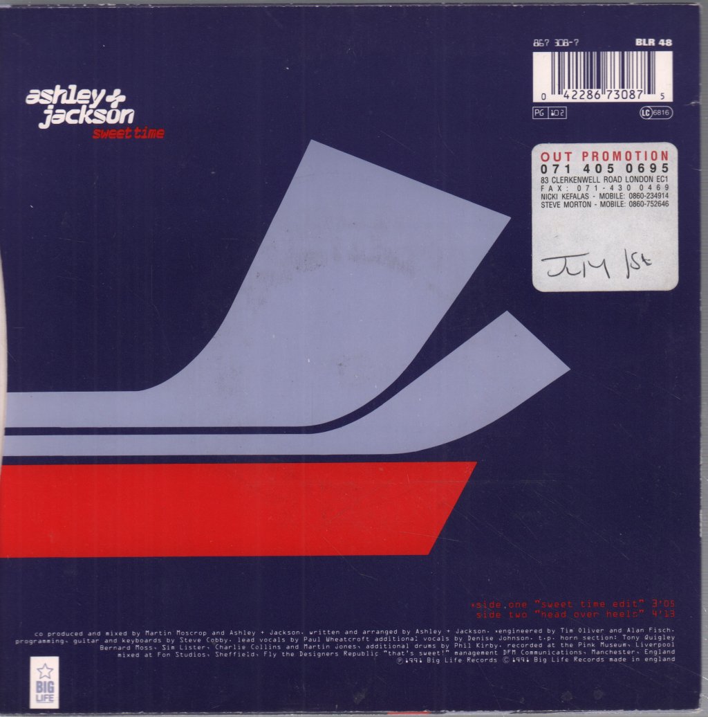 Ashley And Jackson - Sweet Time - 7 Inch
