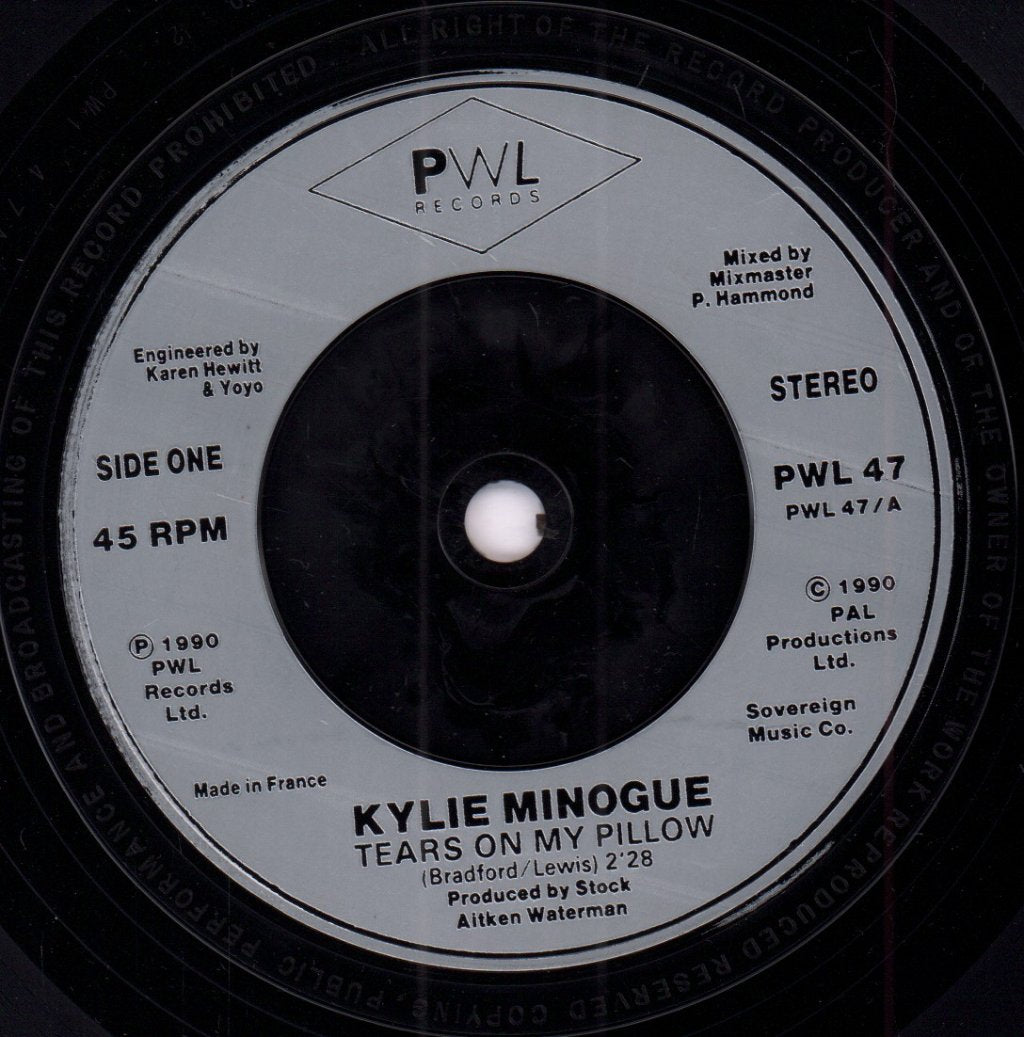Kylie Minogue - Tears On My Pillow - 7 Inch