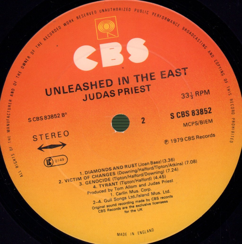 Judas Priest - Unleashed In The East - Lp