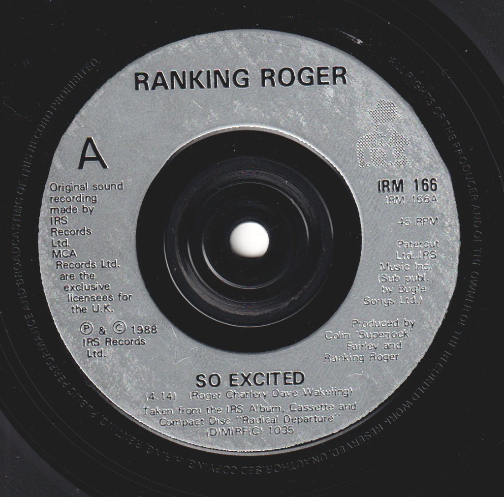 Ranking Roger - So Excited - 7 Inch