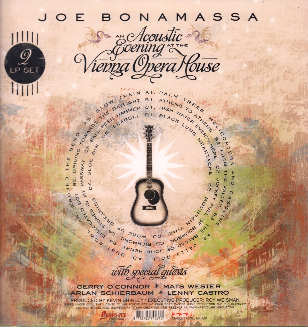 Joe Bonamassa - An Acoustic Evening At The Vienna Opera House - Double Lp