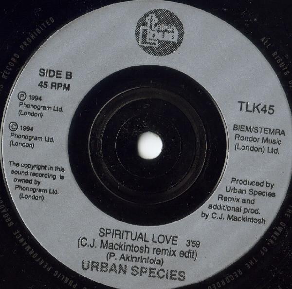 Urban Species - Spiritual Love - 7 Inch