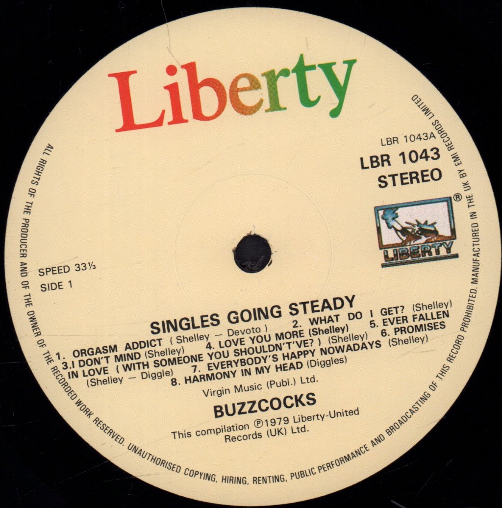 Buzzcocks - Singles Going Steady - Lp