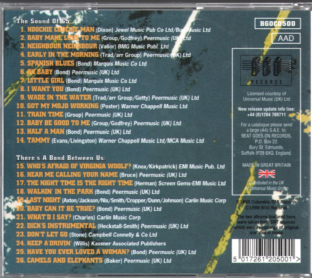Graham Bond Organization - Sound Of '65 / There's A Bond Between Us - Cd