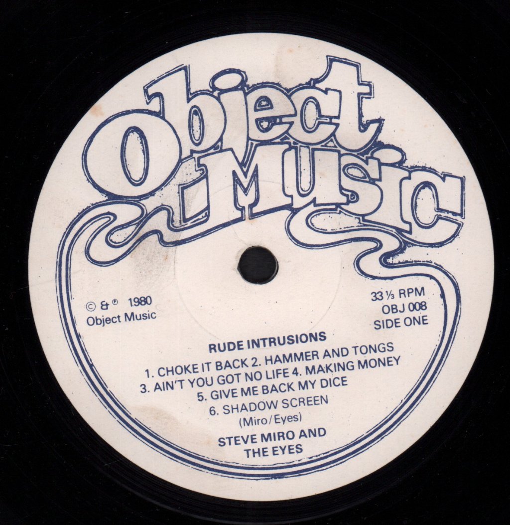 Steve Miro And The Eyes - Rude Intrusions - Lp