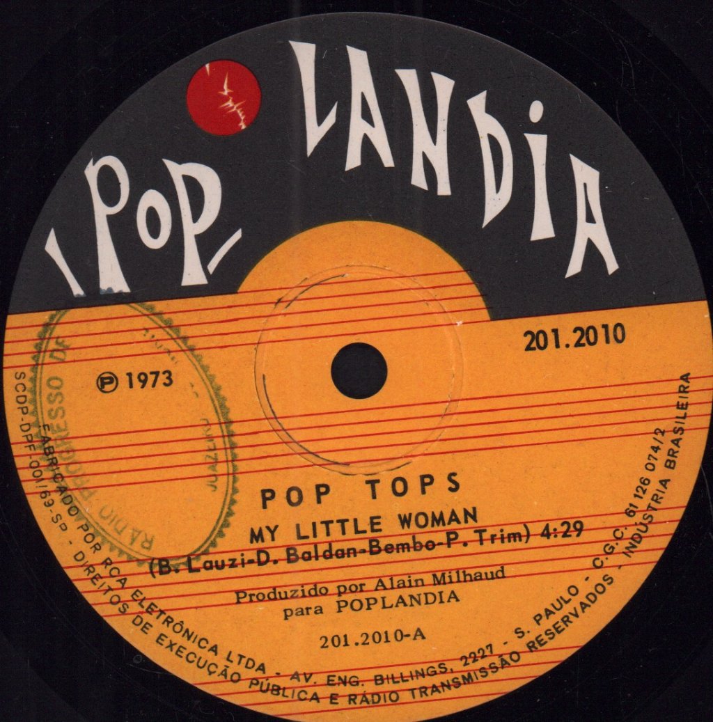 Pop Tops - My Little Woman - 7 Inch