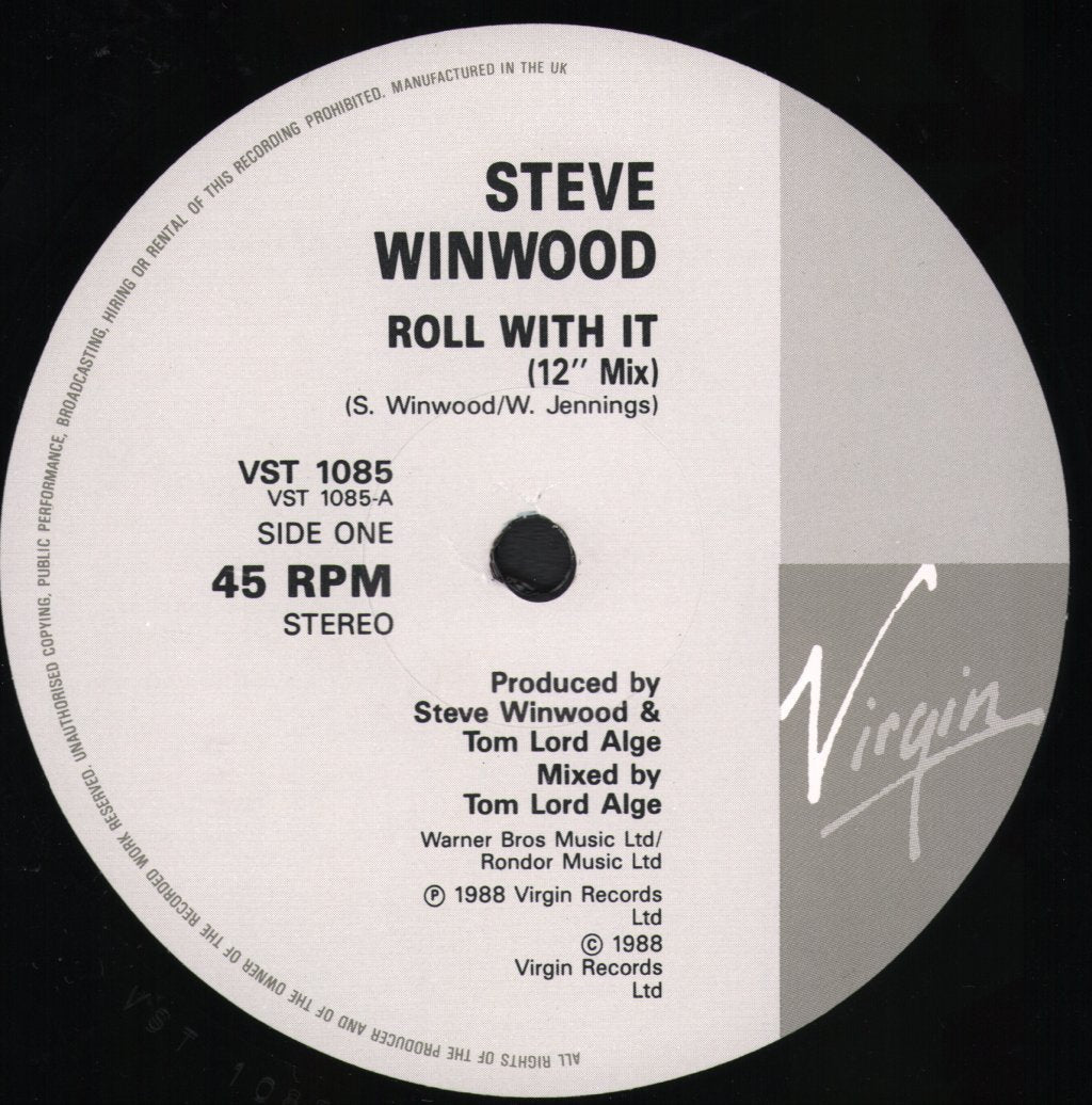 Steve Winwood - Roll With It - 12 Inch