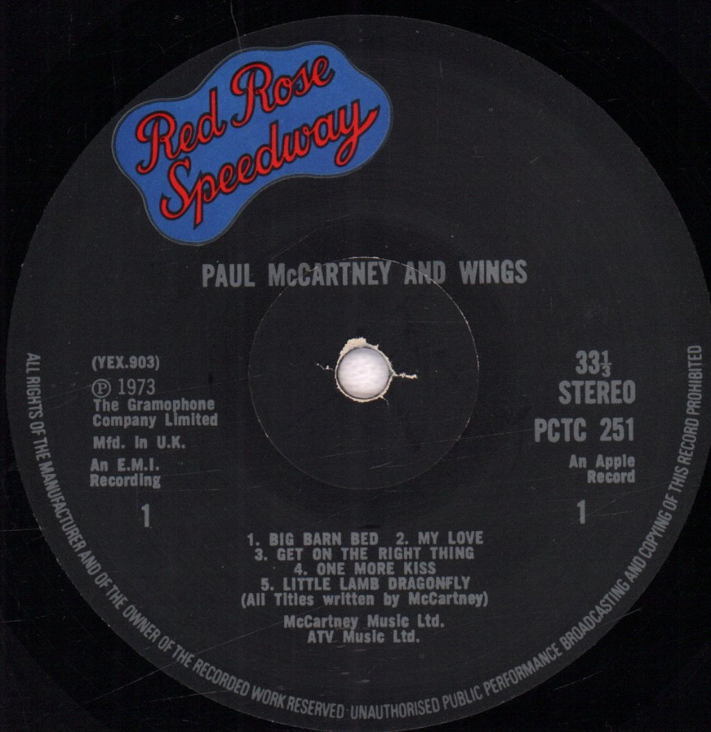 Wings - Red Rose Speedway - Lp