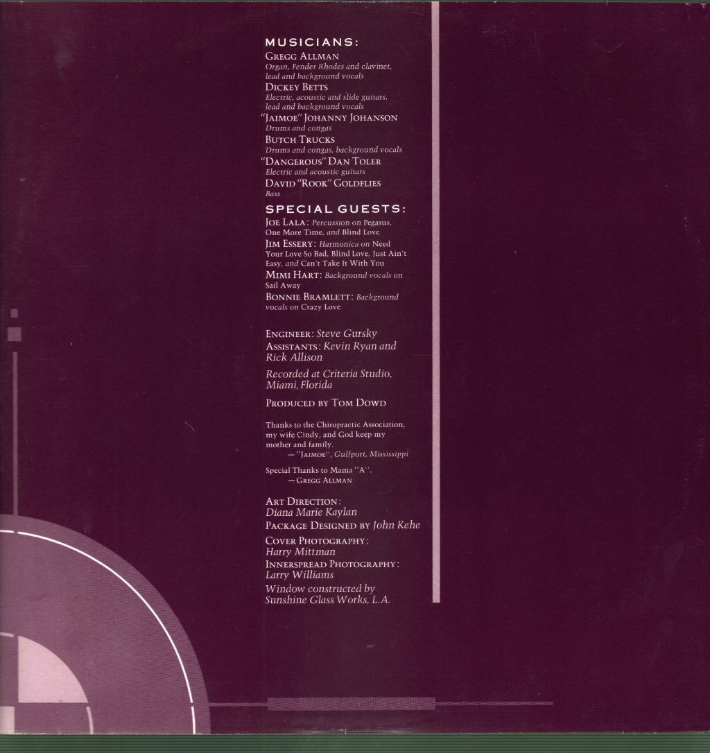 Allman Brothers Band - Enlightened Rogues - Lp