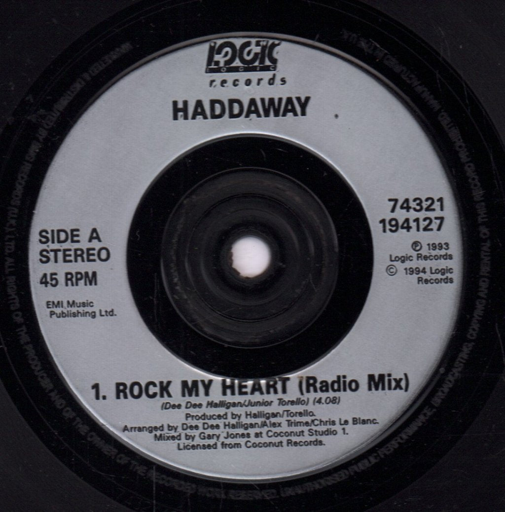 Haddaway - Rock My Heart - 7 Inch