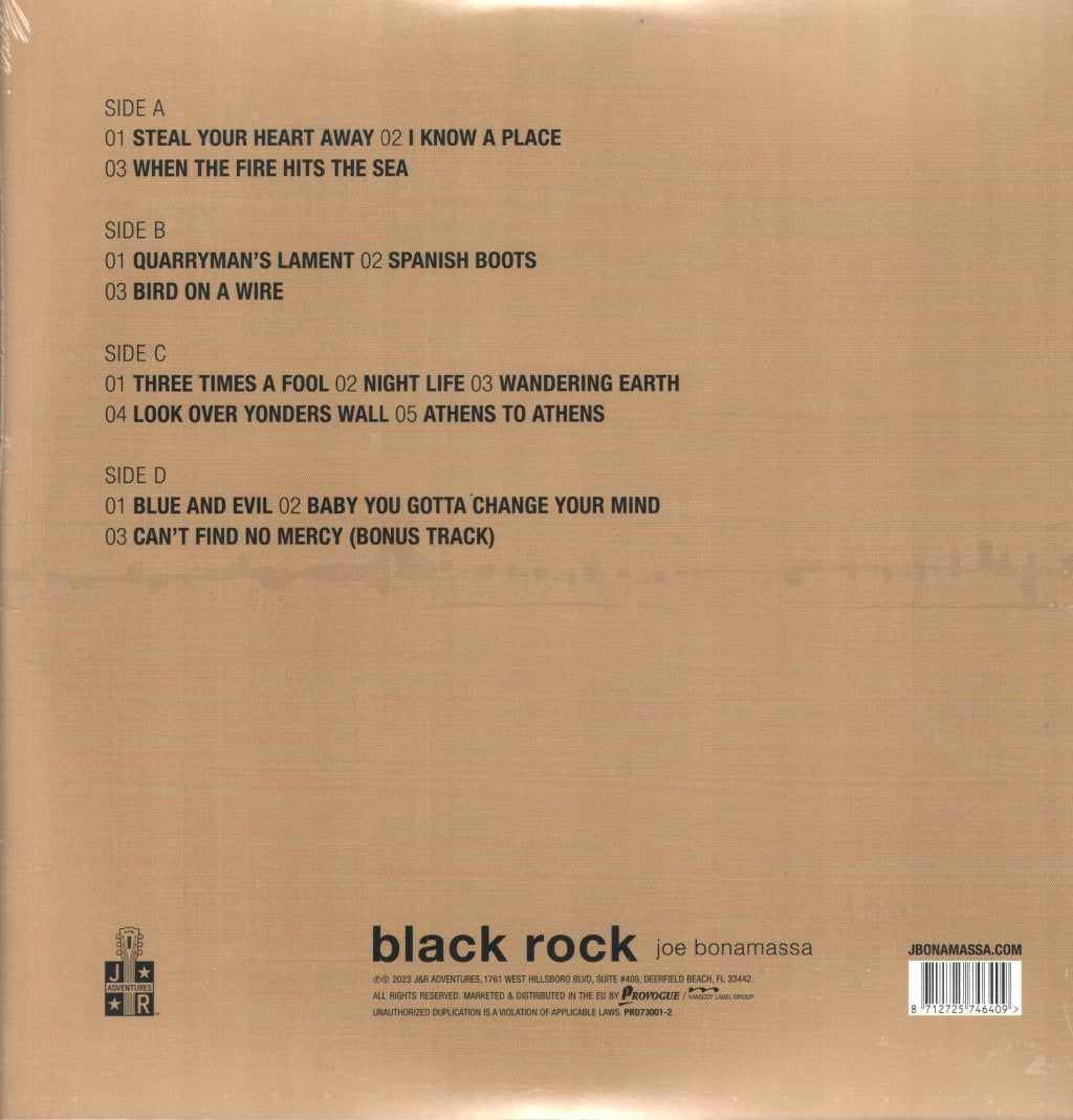 Joe Bonamassa - Black Rock - Double Lp