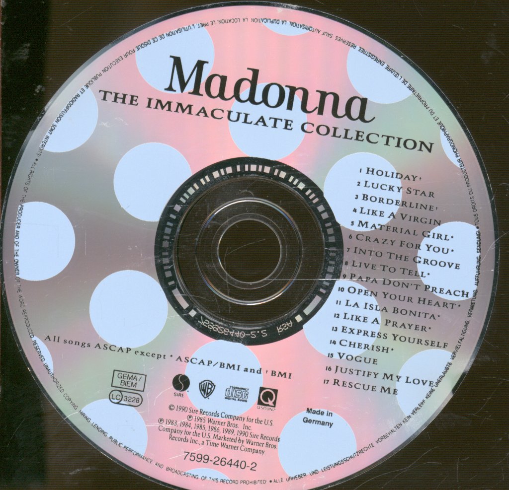 Madonna - Immaculate Collection - Cd