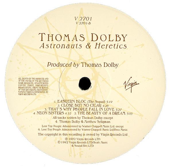 Thomas Dolby - Astronauts & Heretics - Lp