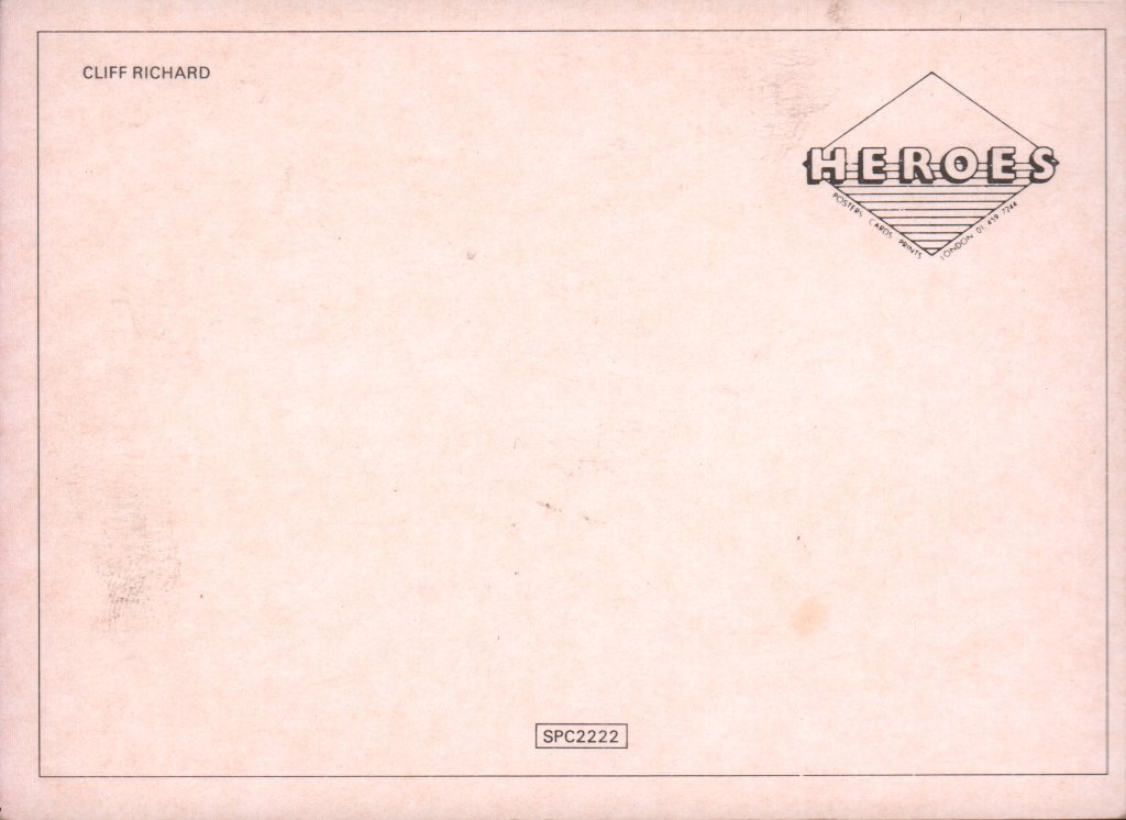 Cliff Richard - heroes - Card